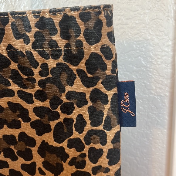 J. Crew Bags Nwt Jcrew Cheetah Leopard Tote Bag Brown Tan Poshmark